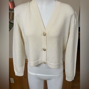 St. John Cropped Cardigan